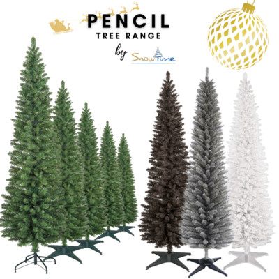 Weihnachtsbaum schmal Bleistift 4 Fuß 5 Fuß 6 Fuß 7 Fuß 8 Fuß grün grau weiß schwarz Weihnachtsbäume