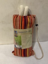 Paradise Hammocks Hammock in a Bag Multicolor Striped up to 250 lbs New