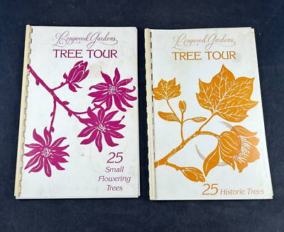 1984 LONGWOOD GARDENS TREE TOUR 25 SMALL FLOWERING / 25 HISTORIC TREES BOOK LOT