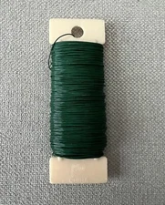 Panacea Bullion Paddle Wire 24 Gauge 1/4 Lb Green Florist Crafts