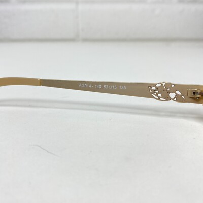Anna Greco Tan Full Rim Italian Designer NWOT Eyeglasses  display picture 2
