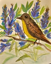 Bird paintings original Bird paintings watercolor small bird  Watercolor