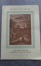 Menu Paquebot France 21 Mars 1972 model rare