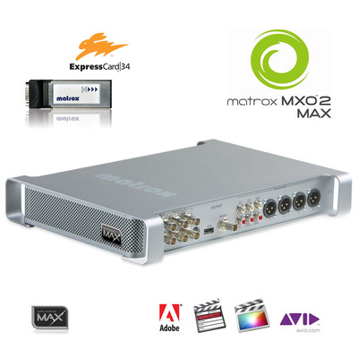 Matrox MXO2 Max I/O-Box mit ExpressCard34 schneller Encoder H.264 MP4 HD-SDI