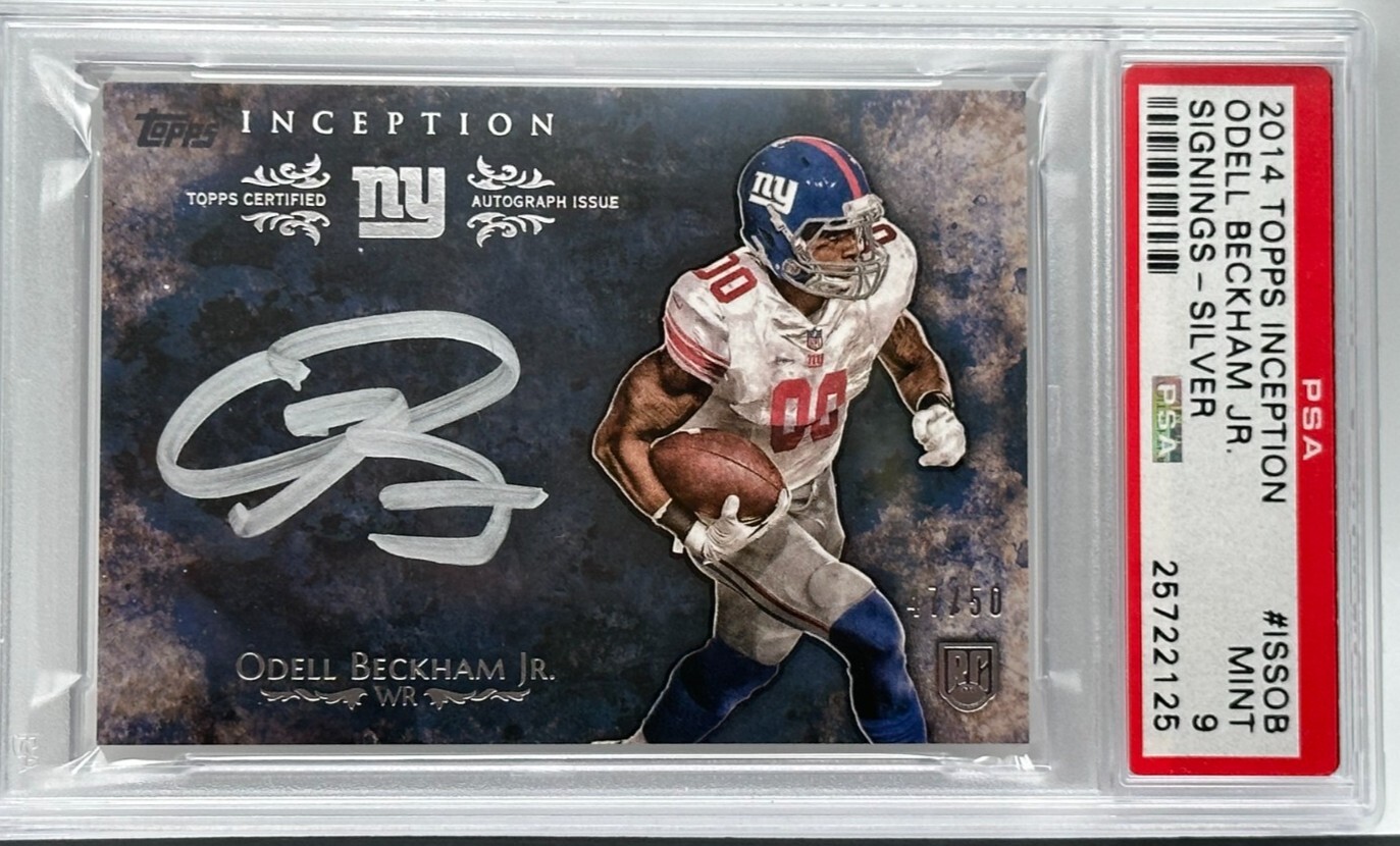Odell Beckham Jr. Topps Inception Signings #ISSOB Silver