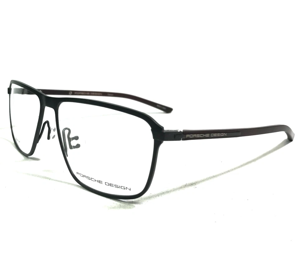 Porsche Design Eyeglasses Frames P8285 A Matte Black Square Full Rim 56-14-145 - Image 4 of 4