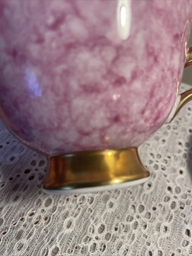Marquette Royal Chelsea C&S English Bone China Cup & Saucer Pink Gold Rare Mint - Picture 17 of 24