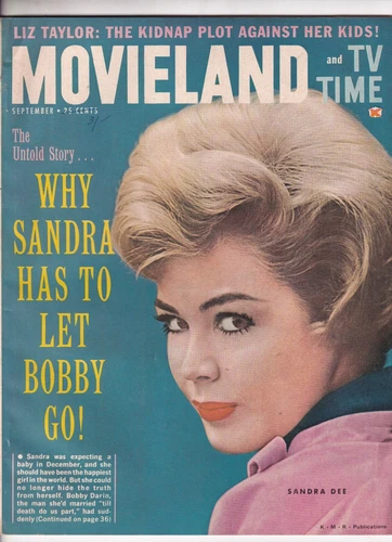Movieland & Tv Time magazine-September 1961, Sandra Dee, Elvis,Bobby Rydell, Vee