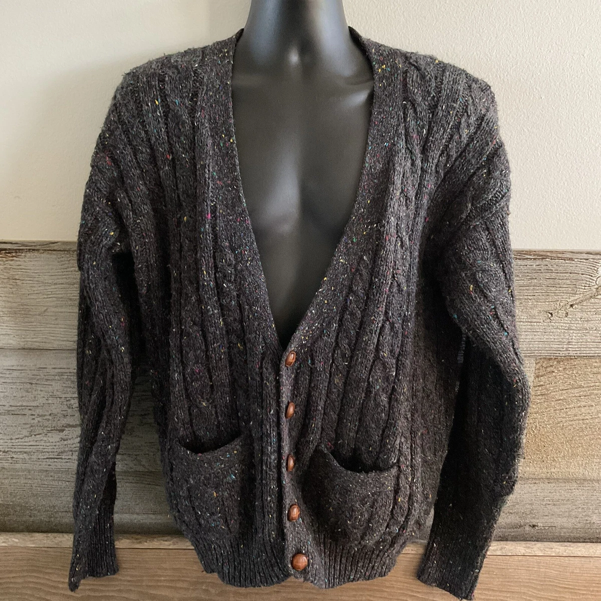 Wool-blend cardigan