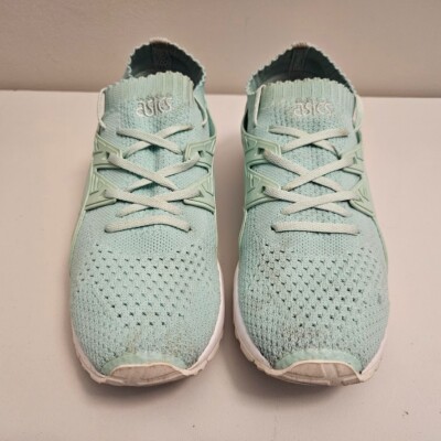 Asics Gel Kayano Trainer Knit Women's Size 9 Green Seafoam Blue Mint H7N6N