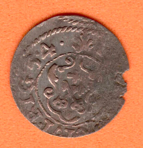 Riga Schilling 1654 Carl X Gustav Livonia Sweden Latvia 3324 - Picture 2 of 2
