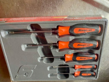 New Snap-on 5-piece Orange Soft Grip Phillips Screwdriver Set Sgdp50bo Sealed New Snap-on 5-piece Orange Soft Grip Phillips Screwdriver Set Sgdp50bo Sealed