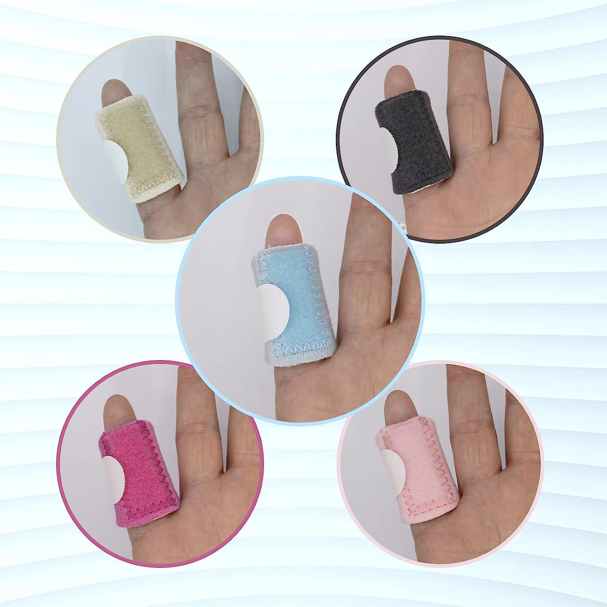 DLPRK 10 Stück Fingerschiene Fingerbandage Stacksc Produktbild-Vorschau 10