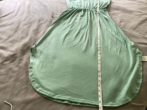 Abito donna verde smanicato maxi elastico in vita Cupshe nuovo con etichetta taglia small - Foto 7 di 10