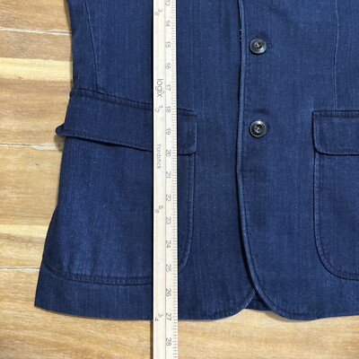 【IONSEOUL】Muto Two Button Denim Blazer 4JH516 Ulnomio Men's Two Buttons Blazer Notch Lapel Casual Party