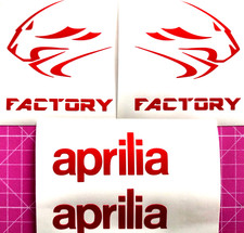 APRILIA FACTORY STICKER DECALS