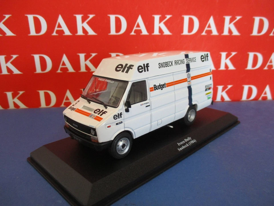 Die cast 1/43 Modellino Furgone Iveco Daily 35-U8 Assistenza Rally Snobeck 1984 - Immagine 2 di 4
