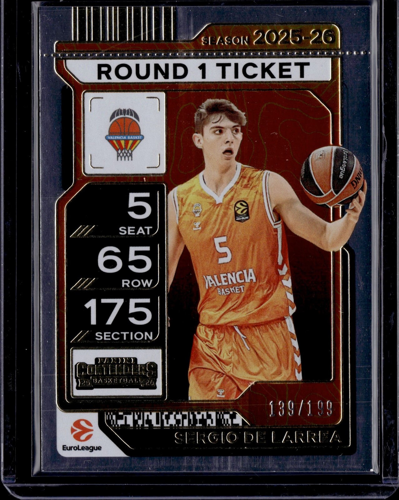 Sergio De Larrea 2025-26 Panini Contenders EuroLeague #42 /199