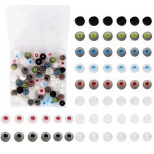 60PCS Earbuds Replacement Tips Silicone, Ear Bud Replacement Pieces Silicone, So