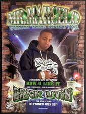 8.5x11 OG Rap Promo Ad Poster Mr Marcelo Brick Livin Master P No Limit Records