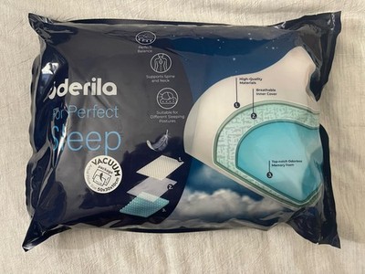 Derila Ergonomic Contoured Memory Foam Pillow 50 x 30 x 10 cm White/Black