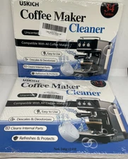 Coffee Machine Cleaner Descaler Tablets 34 Pack Maker Cleaner Unscented Lot of 2