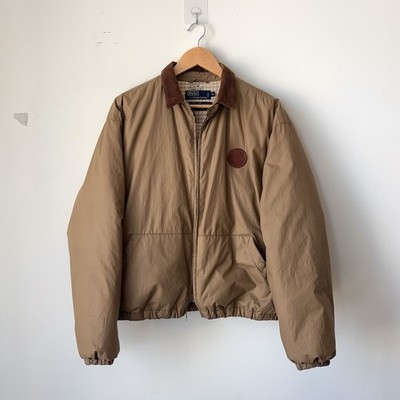 Vintage Polo Ralph Lauren Equestrian Patch Down Puffer Jacket Size M Sportsman