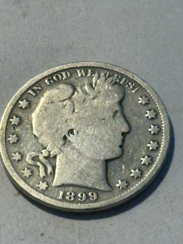 1899 BARBER Half Dollar US 50c    ONE BEAUTIFUL CONE FULL RIM N 262