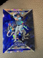 2025 Panini Crusade No. 28 Carson Williams - Blue Ice Prizm - FAST FREE SHIPPING