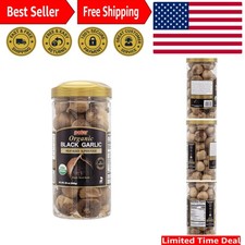 USDA Organic Black Garlic 20 oz Pack of 1, Whole Bulbs, Easy Peel, All Natura...