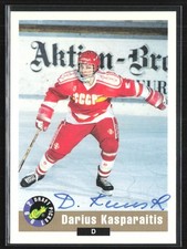 Darius Kasparaitis 1992-93 Classic Draft Picks Auto Russia