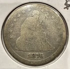 1876 Seated Liberty Quarter 25C Silver U.S. Coin (U206)