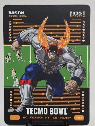 Bo Jackson Battle Arena Tecmo Bowl Bison Fire Battlefoil Josh Allen