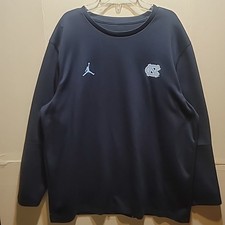 Jordan Brand UNC Tar Heels Navy Blue Crewneck Sweatshirt Size Large