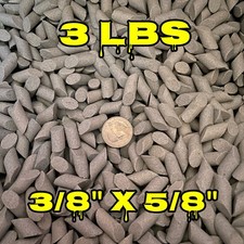 🌟3 Lbs Ceramic Rock Tumbler Media Lapidary Filler, Large 3/8" x 5/8" 45° Angle