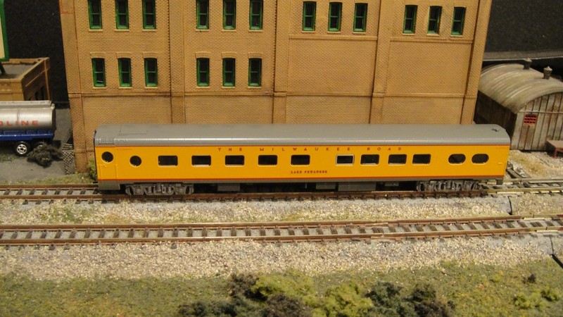 N scale Kato Custom Milwaukee Road UP colors 10/6 sleeper "Lake Pewaukee" #8