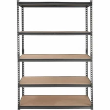 KFFKFF Storage Rack, 5-Level Adjustable, Supports up to 2000 lbs, Robust Garage