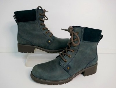 CLARKS ''ORINOCO SPICE'' DENIM NUBUKLEDER WANDER-/BIKER-STIL STIEFELETTEN UK 5D