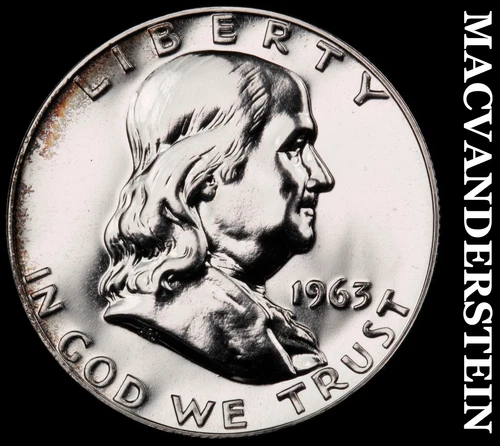 1963 Franklin Half Dollar- Silver- Choice Gem Proof Luster No Reserve #J1698