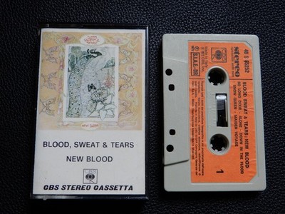 BLOOD SWEAT & TEARS - NEW BLOOD - RARE 1972 ITALY CASSETTE TAPE ALBUM (TOUCH ME)