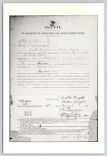 Wilbur Orville Wright Brothers Patent Application Dayton OH Ohio Postcard