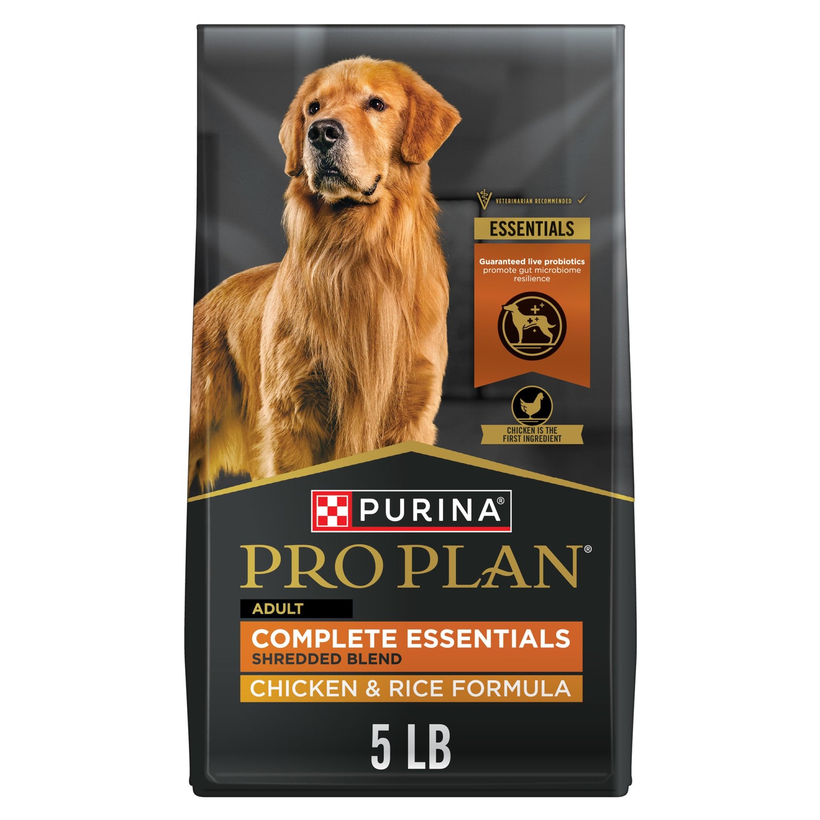 Purina Pro Plan Complete Essentials Shredded Blend 5 Pound (Pack of 1) 
