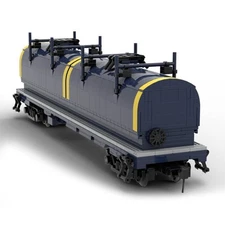 Coil Car CSX Retro Train Model 982PCS MOC-137946 Building Blocks