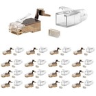 20x Netzwerk Stecker Set RJ45 Patchkabel Cat7/6A/6 geschirmt AWG26/27 ProfiPatch