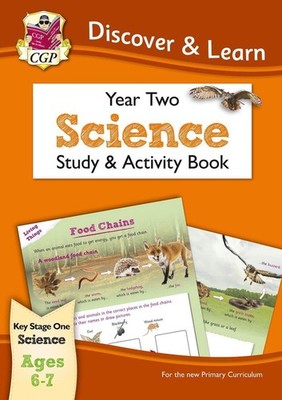 KS1 Science Year 2 Discover & Learn: Study & Activity Book by CGP Books Paperbac