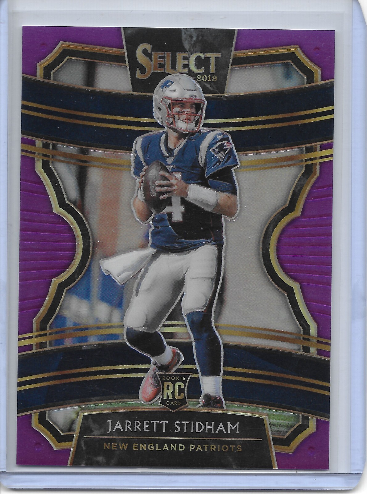 2019 Panini Select Purple Prism 61/75 Jarrett Stidham RC