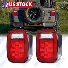 Brake Led Tail Lights License Plate Lamps Turn Backup For Jeep Wrangler Yj Tj Cj