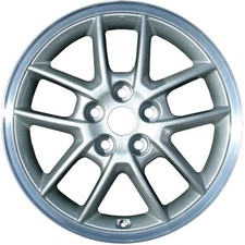 17x6.5 Flange Cut Sparkle Silver Wheel fits 1997-2005 Mitsubishi Eclipse