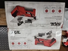 Skil 7-Inch Corded Electric Wet Tile Saw with Stainless Steel Table Top Red