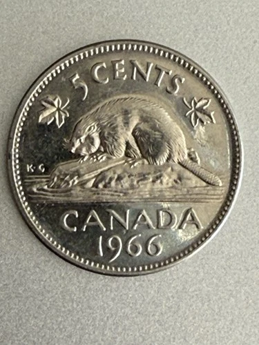 1966 Canada 5 Cents — photo from the most recent tracked eBay sale